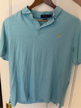 Polo by Ralph Lauren Men’s Aqua Blue Polo
